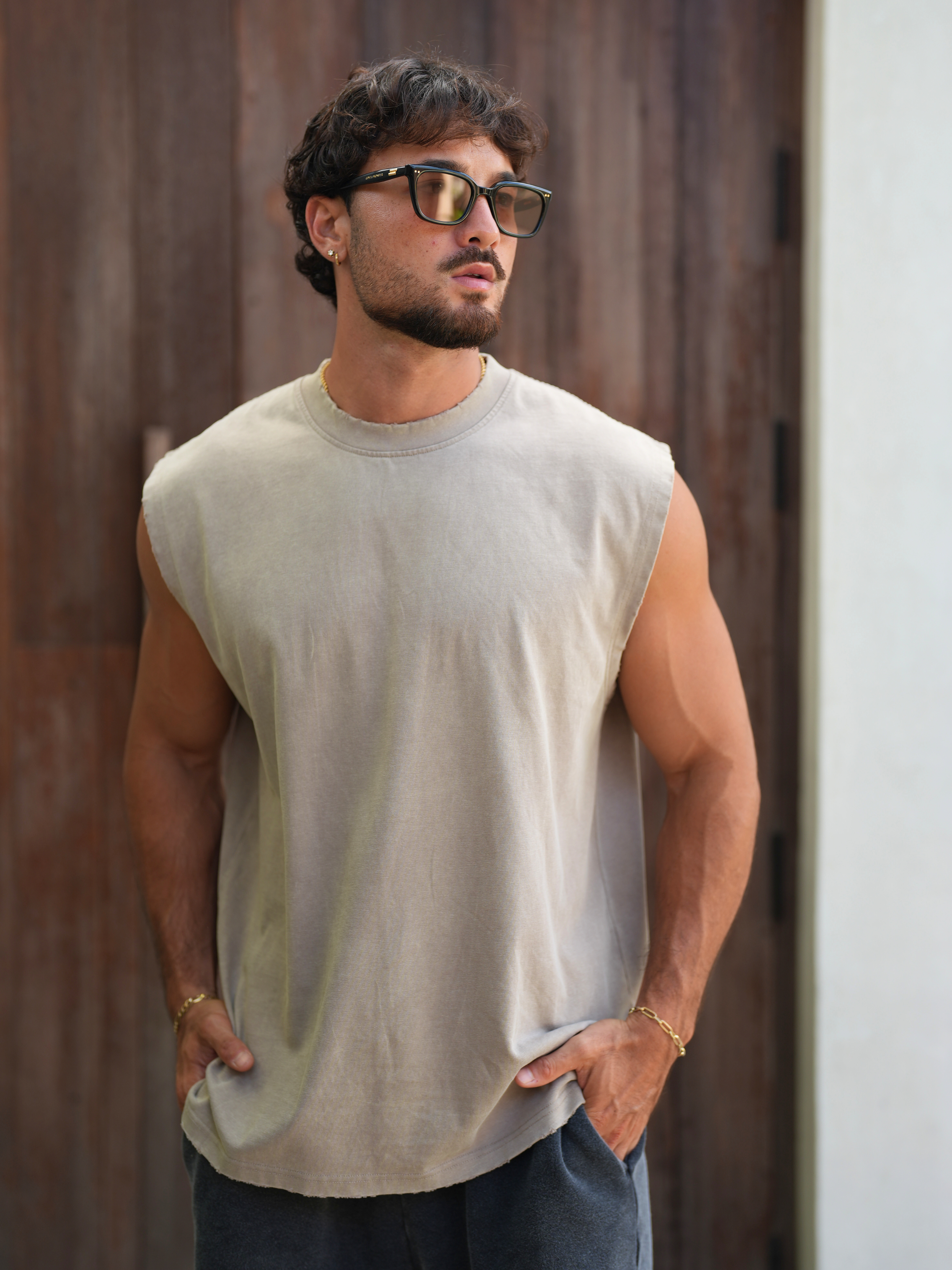 Niro Tank - Washed Taupe